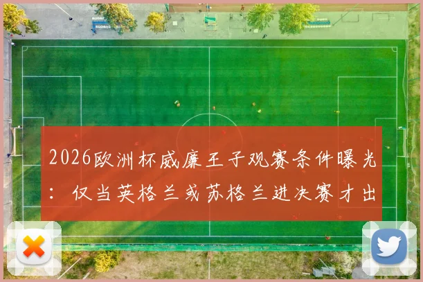 2026欧洲杯威廉王子观赛条件曝光：仅当英格兰或苏格兰进决赛才出席
